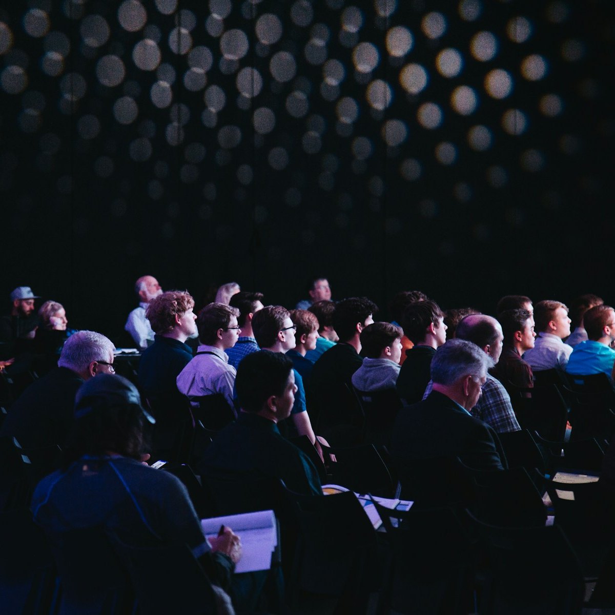 Audience at a corporate or conference event